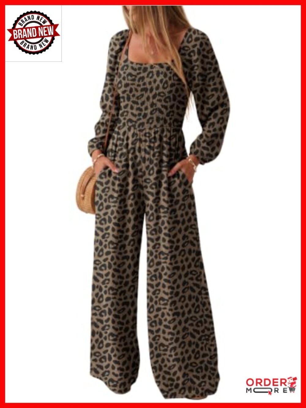 Womens Overalls Long Sleeve Wide Leg Long Pant Rompers